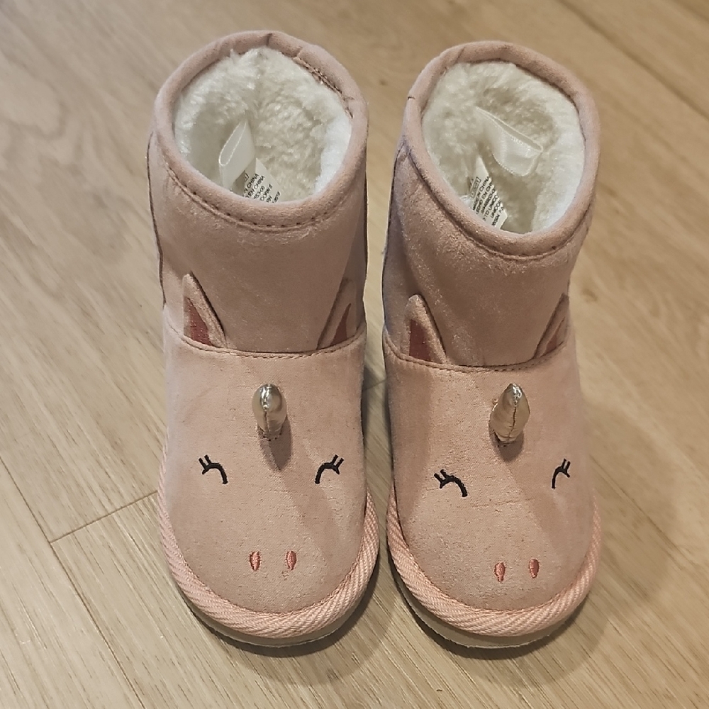 Old Navy Pink Unicorn Kids Boots